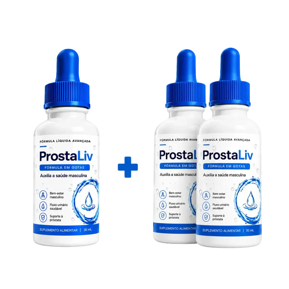 Kit ProstaLiv com 3 frascos